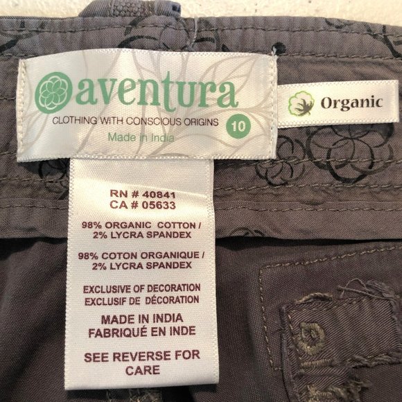 Aventura Women's Size 10 Organic Cotton Arden Slimmer Capri - Picture 7 of 12